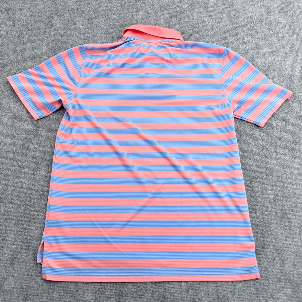 Southern Tide Polo Shirt Mens Medium Striped Tide To Trail Performance Golf - Picture 10 of 11